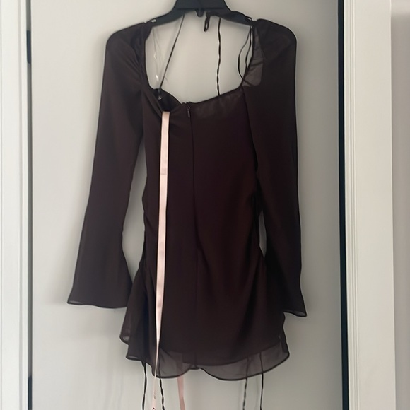 NWT House of CB Baby Chocolate Brown Mini Dress - Picture 4 of 6